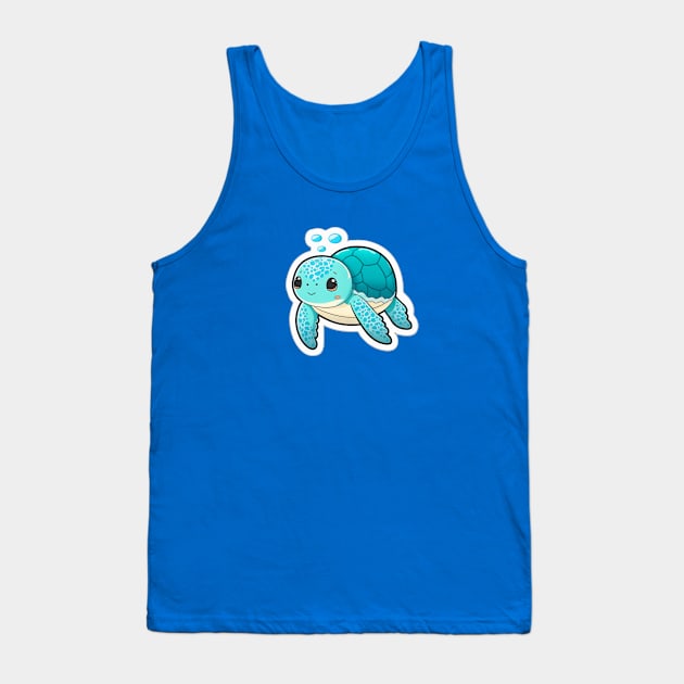 Cute sea turtle Tank Top by NATLEX